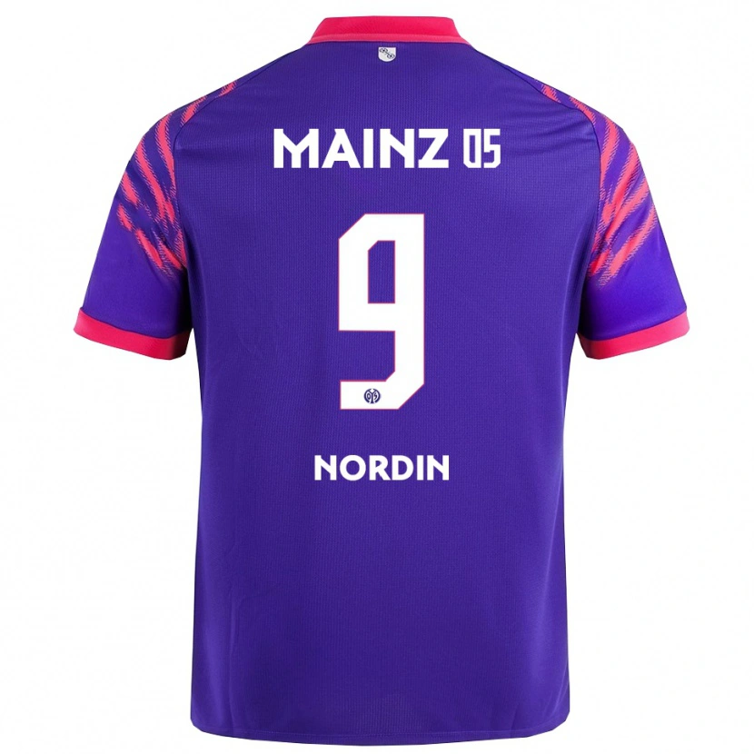 Danxen Niño Camiseta Arnaud Nordin #9 Marino Rosa 2ª Equipación 2025/26 La Camisa México