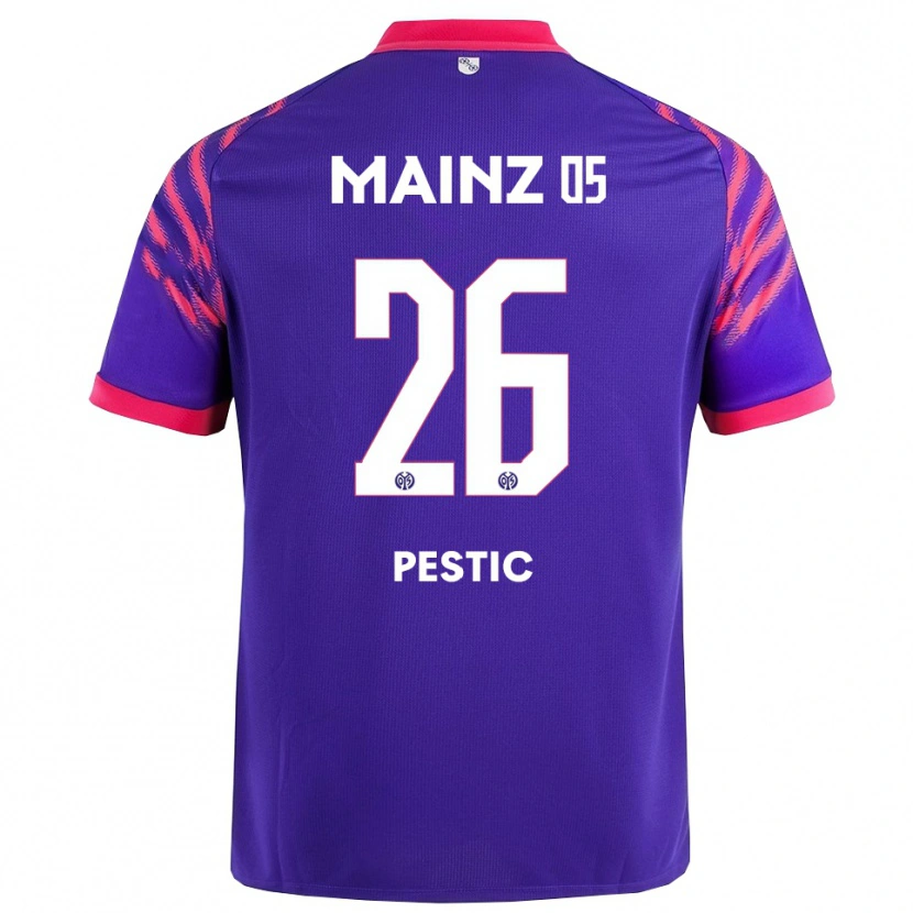 Danxen Niño Camiseta Dominik Pestic #26 Marino Rosa 2ª Equipación 2025/26 La Camisa México