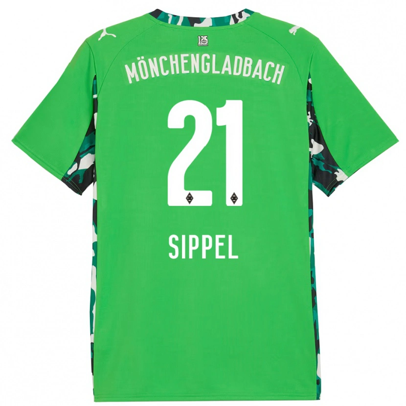 Danxen Niño Camiseta Tobias Sippel #21 Verde Negro 2ª Equipación 2025/26 La Camisa México