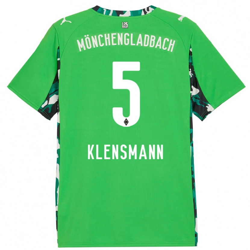 Danxen Niño Camiseta Paula Klensmann #5 Verde Negro 2ª Equipación 2025/26 La Camisa México
