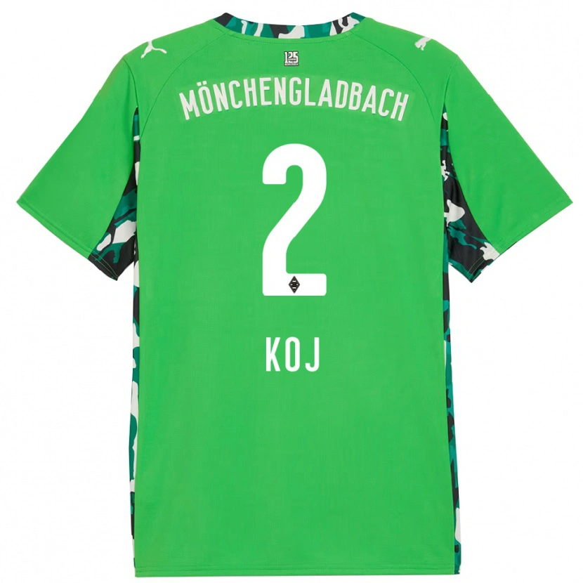 Danxen Niño Camiseta Julia Koj #2 Verde Negro 2ª Equipación 2025/26 La Camisa México