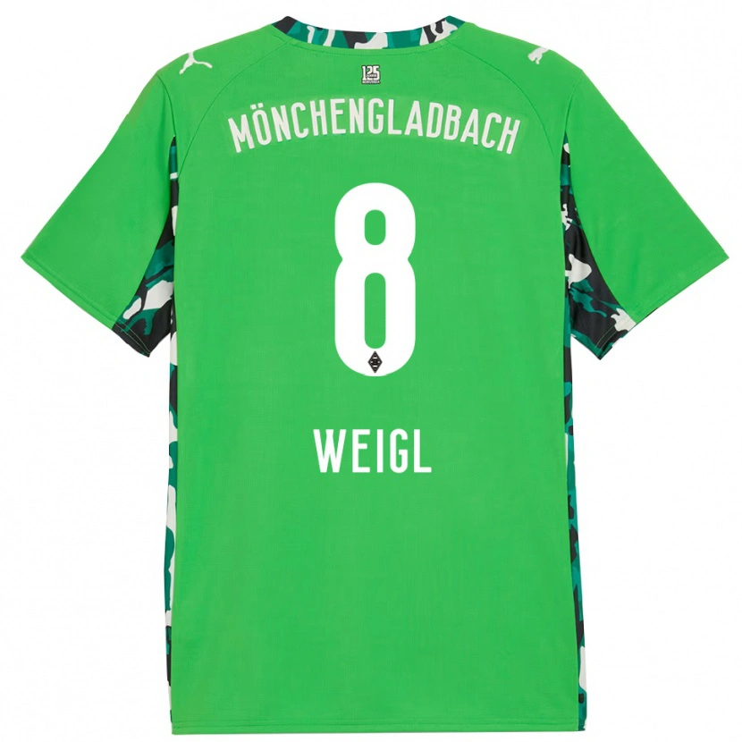 Danxen Niño Camiseta Julian Weigl #8 Verde Negro 2ª Equipación 2025/26 La Camisa México