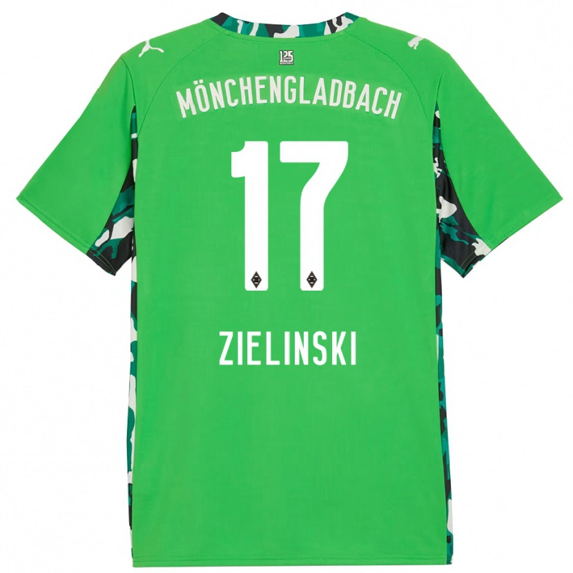 Danxen Niño Camiseta Yvonne Zielinski #17 Verde Negro 2ª Equipación 2025/26 La Camisa México