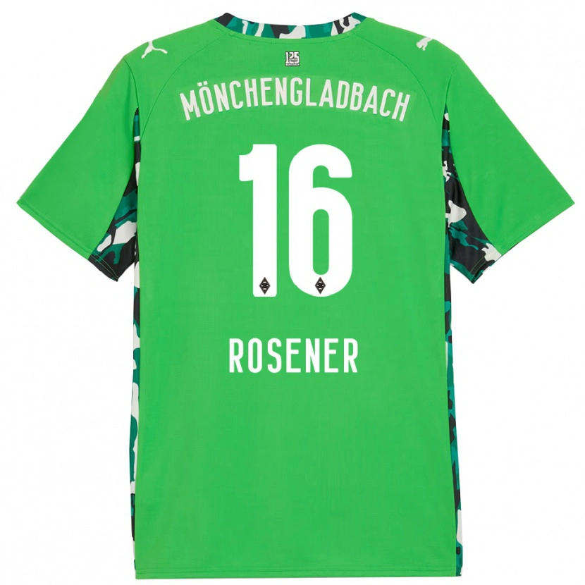 Danxen Niño Camiseta Chiara Rösener #16 Verde Negro 2ª Equipación 2025/26 La Camisa México