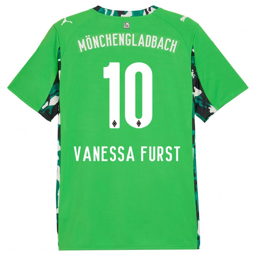 Danxen Niño Camiseta Vanessa Fürst #10 Verde Negro 2ª Equipación 2025/26 La Camisa México