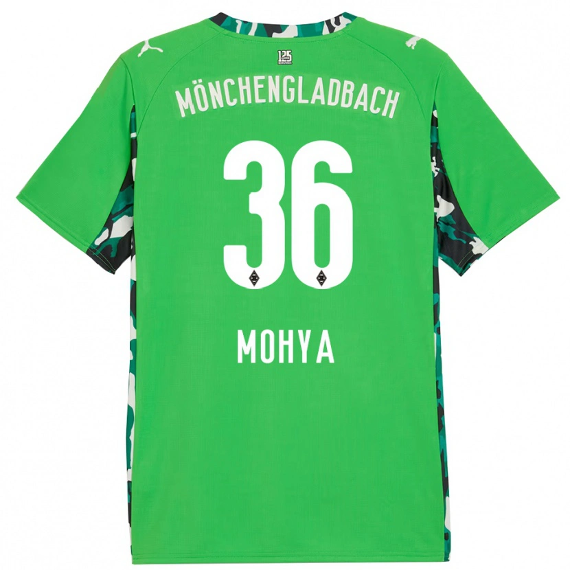 Danxen Niño Camiseta Wael Mohya #36 Verde Negro 2ª Equipación 2025/26 La Camisa México