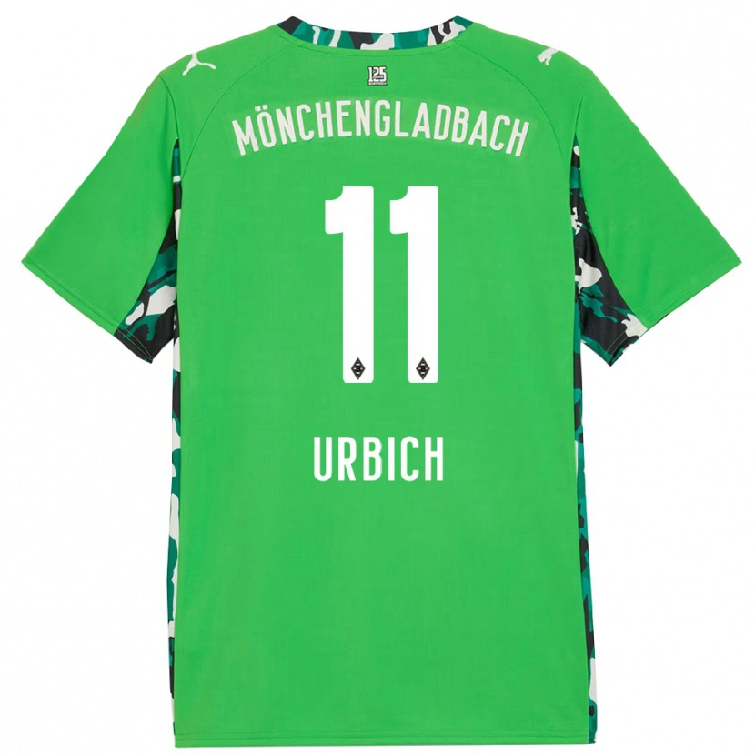 Danxen Niño Camiseta Jan Urbich #11 Verde Negro 2ª Equipación 2025/26 La Camisa México