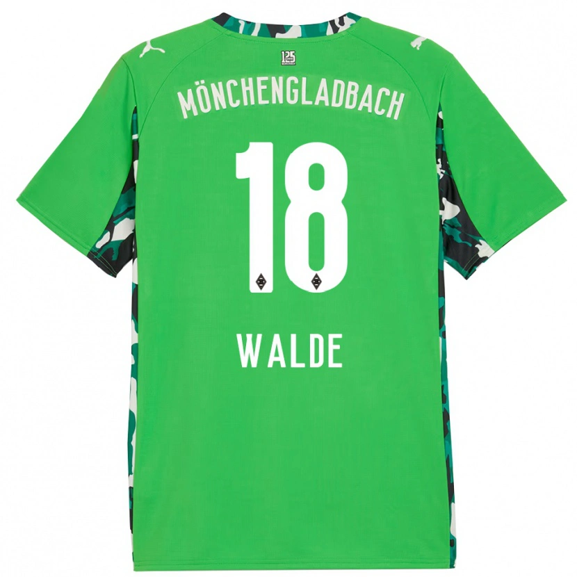 Danxen Niño Camiseta Simon Walde #18 Verde Negro 2ª Equipación 2025/26 La Camisa México