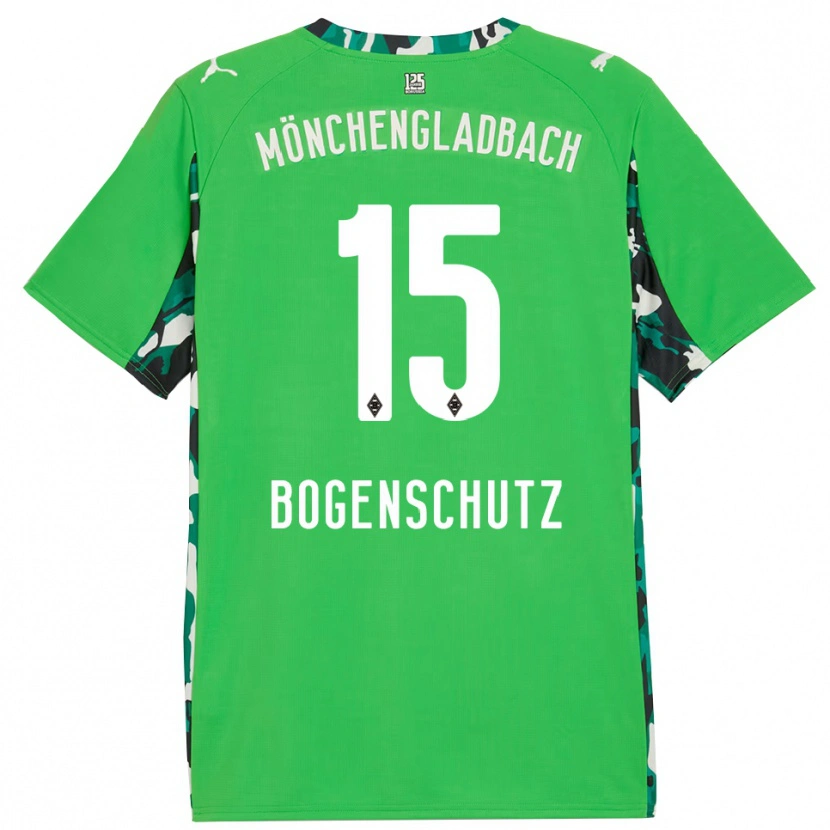 Danxen Niño Camiseta Kerstin Bogenschutz #15 Verde Negro 2ª Equipación 2025/26 La Camisa México