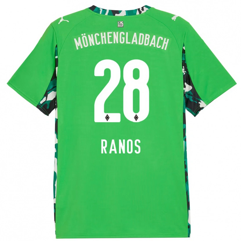 Danxen Niño Camiseta Grant-Leon Ranos #28 Verde Negro 2ª Equipación 2025/26 La Camisa México