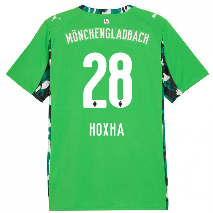 Danxen Niño Camiseta Flavjo Hoxha #28 Verde Negro 2ª Equipación 2025/26 La Camisa México