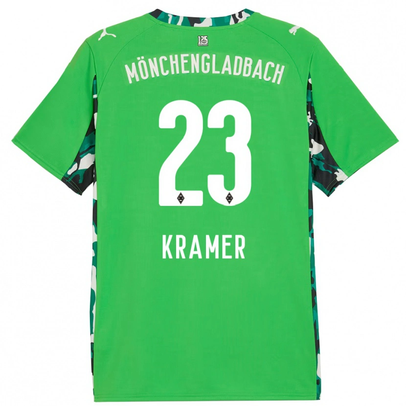 Danxen Niño Camiseta Christoph Kramer #23 Verde Negro 2ª Equipación 2025/26 La Camisa México