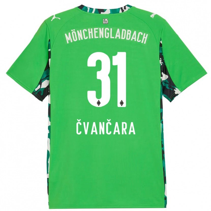 Danxen Niño Camiseta Tomas Cvancara #31 Verde Negro 2ª Equipación 2025/26 La Camisa México