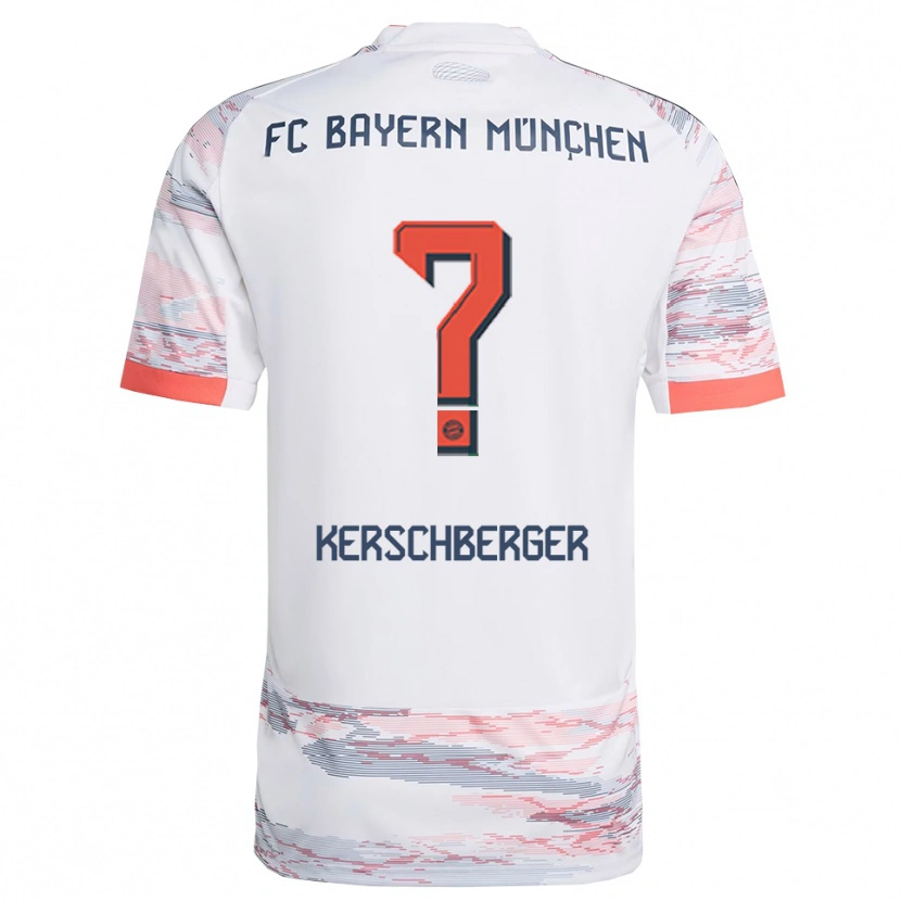 Danxen Niño Camiseta Paul Kerschberger #0 Blanco Gris 2ª Equipación 2025/26 La Camisa México