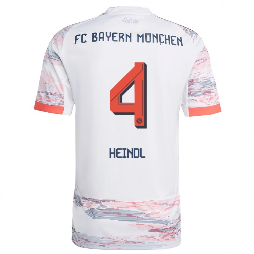 Danxen Niño Camiseta David Heindl #4 Blanco Gris 2ª Equipación 2025/26 La Camisa México