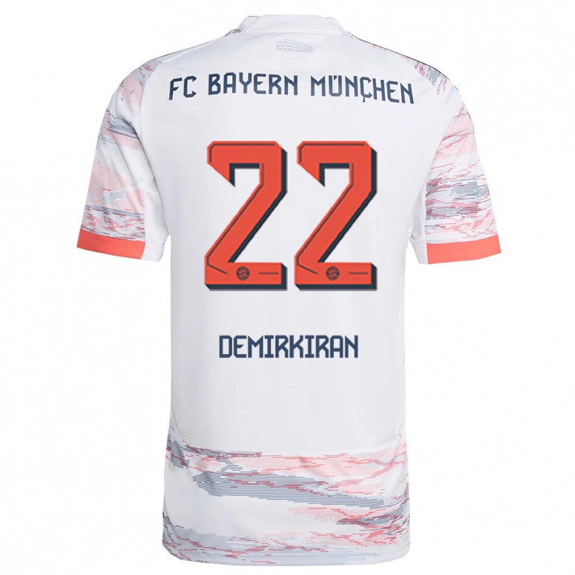 Danxen Niño Camiseta Ediz Demirkiran #22 Blanco Gris 2ª Equipación 2025/26 La Camisa México