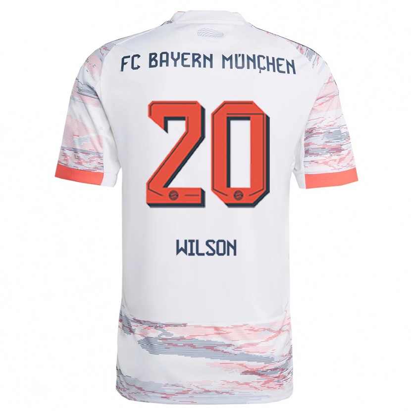 Danxen Niño Camiseta Oluwaseyi Wilson #20 Blanco Gris 2ª Equipación 2025/26 La Camisa México