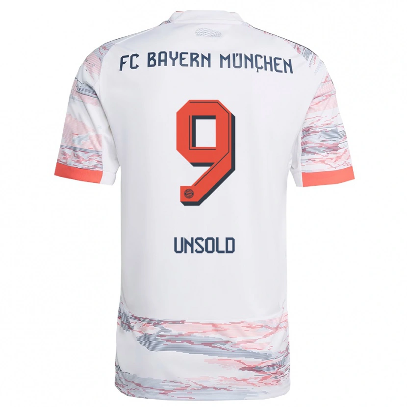 Danxen Niño Camiseta Samuel Unsold #9 Blanco Gris 2ª Equipación 2025/26 La Camisa México