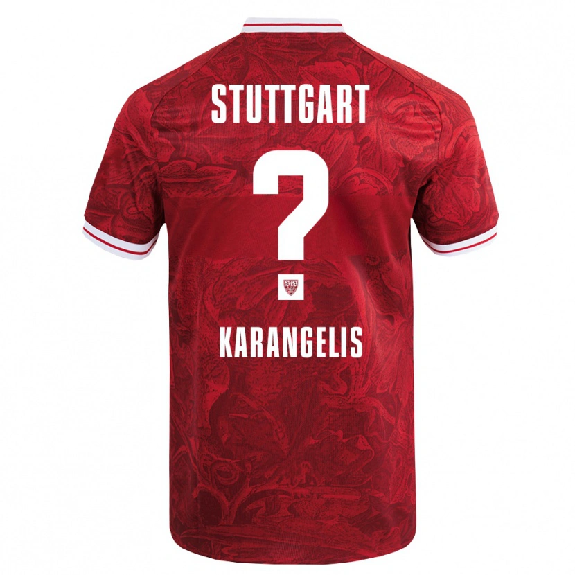 Danxen Niño Camiseta Konstantinos Karangelis #0 Rojo Negro 2ª Equipación 2025/26 La Camisa México