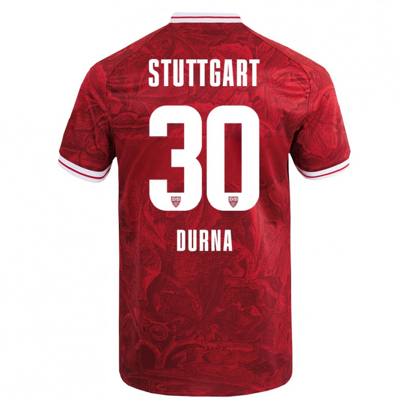 Danxen Niño Camiseta Tuncay Durna #30 Rojo Negro 2ª Equipación 2025/26 La Camisa México