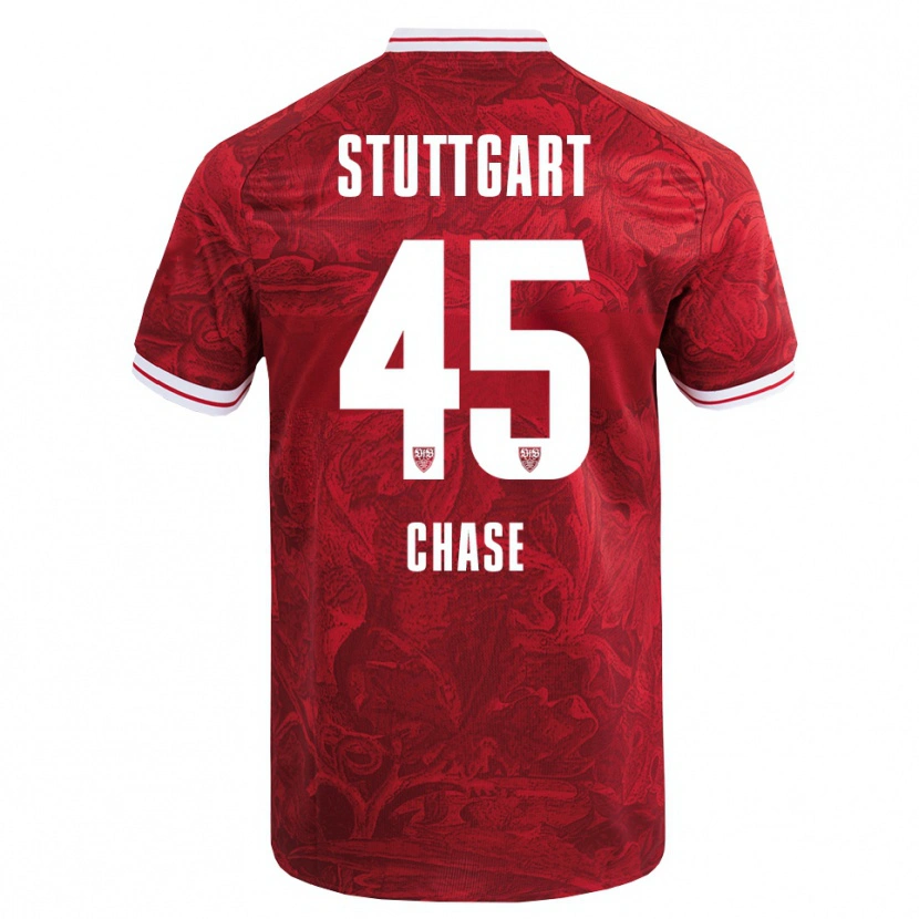 Danxen Niño Camiseta Anrie Chase #45 Rojo Negro 2ª Equipación 2025/26 La Camisa México