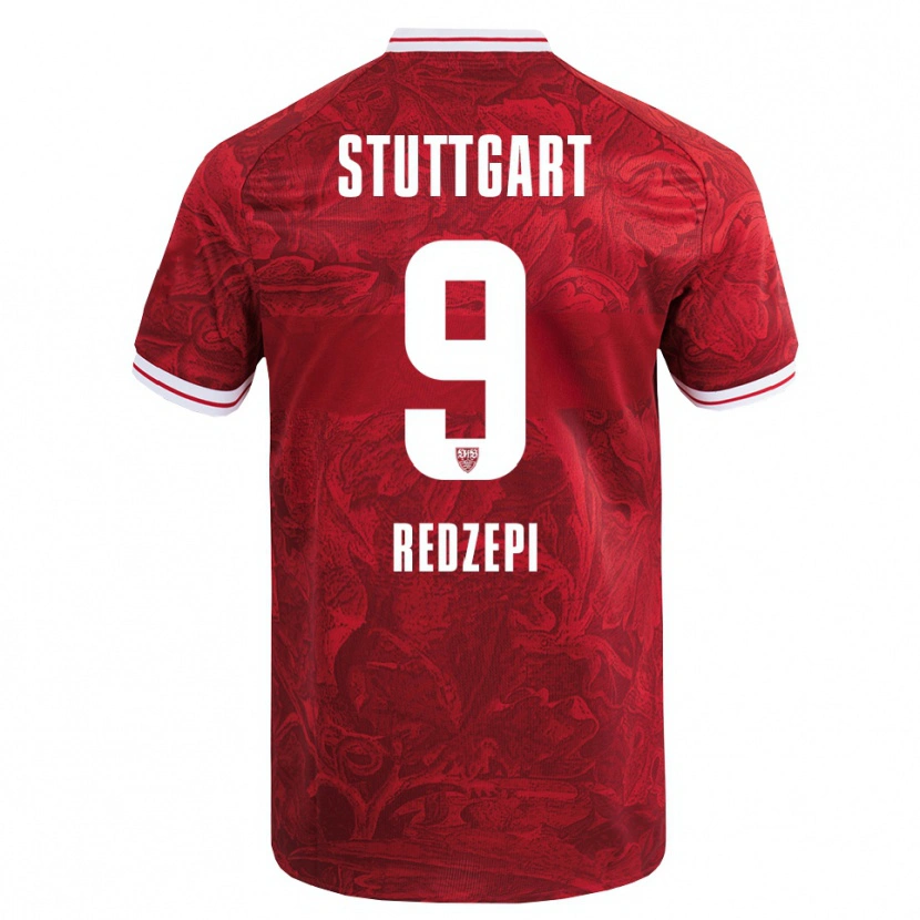 Danxen Niño Camiseta Enis Redzepi #9 Rojo Negro 2ª Equipación 2025/26 La Camisa México