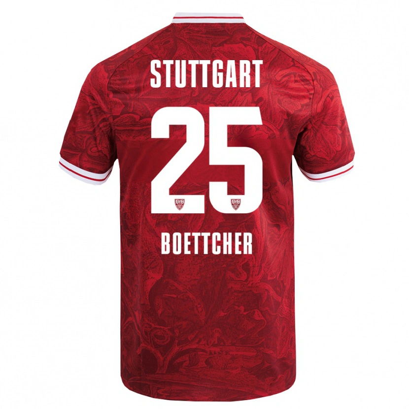 Danxen Niño Camiseta Eve Boettcher #25 Rojo Negro 2ª Equipación 2025/26 La Camisa México