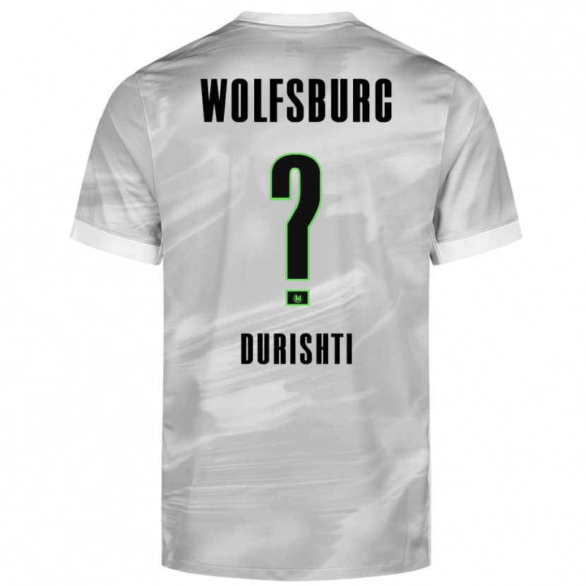 Danxen Niño Camiseta Brendon Durishti #0 Gris Blanco 2ª Equipación 2025/26 La Camisa México