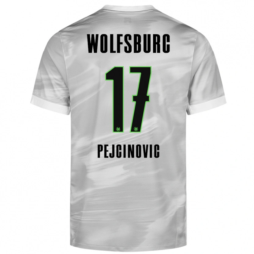 Danxen Niño Camiseta Dzenan Pejcinovic #17 Gris Blanco 2ª Equipación 2025/26 La Camisa México