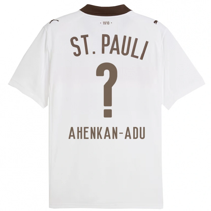 Danxen Niño Camiseta Calvin Ahenkan-Adu #0 Blanco Rojo 2ª Equipación 2025/26 La Camisa México