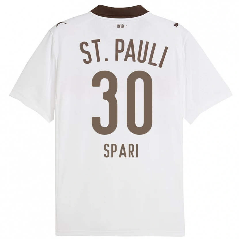 Danxen Niño Camiseta Simon Spari #30 Blanco Rojo 2ª Equipación 2025/26 La Camisa México