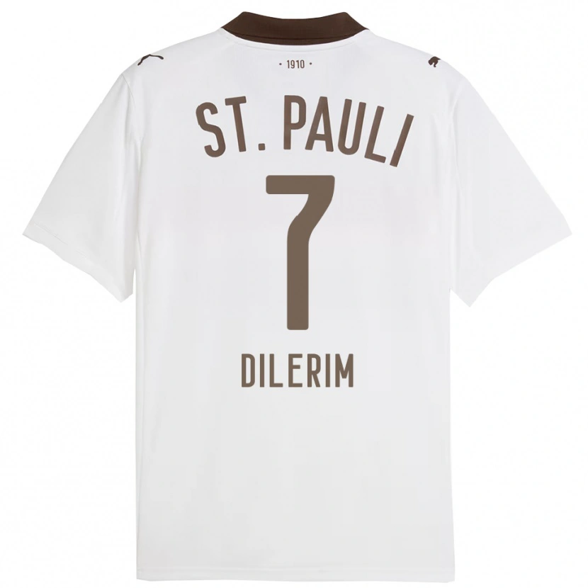 Danxen Niño Camiseta Taylan Dilerim #7 Blanco Rojo 2ª Equipación 2025/26 La Camisa México