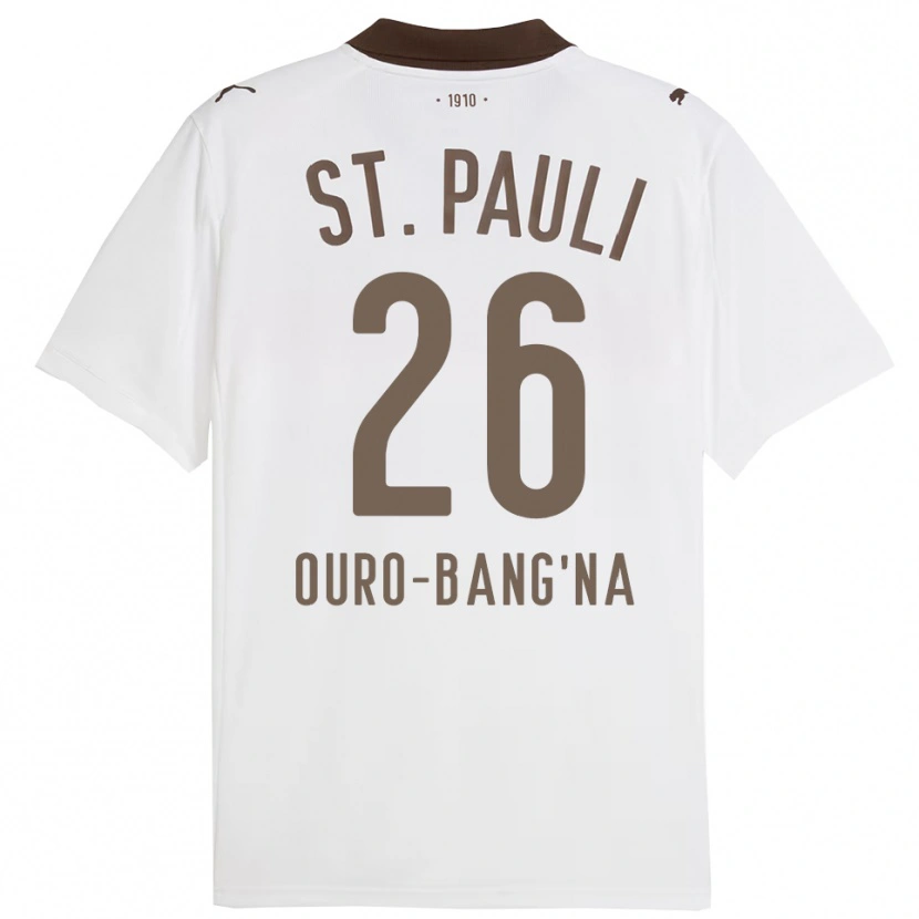 Danxen Niño Camiseta Samir Ouro-Bang'na #26 Blanco Rojo 2ª Equipación 2025/26 La Camisa México