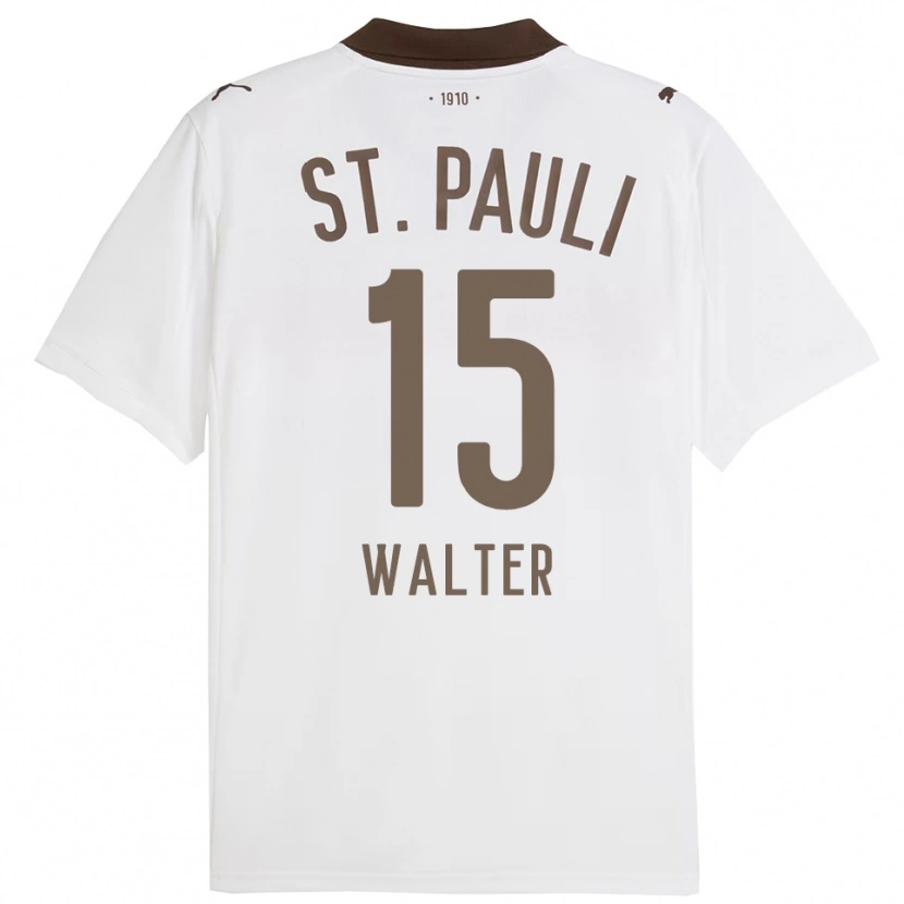 Danxen Niño Camiseta Marcel Walter #15 Blanco Rojo 2ª Equipación 2025/26 La Camisa México