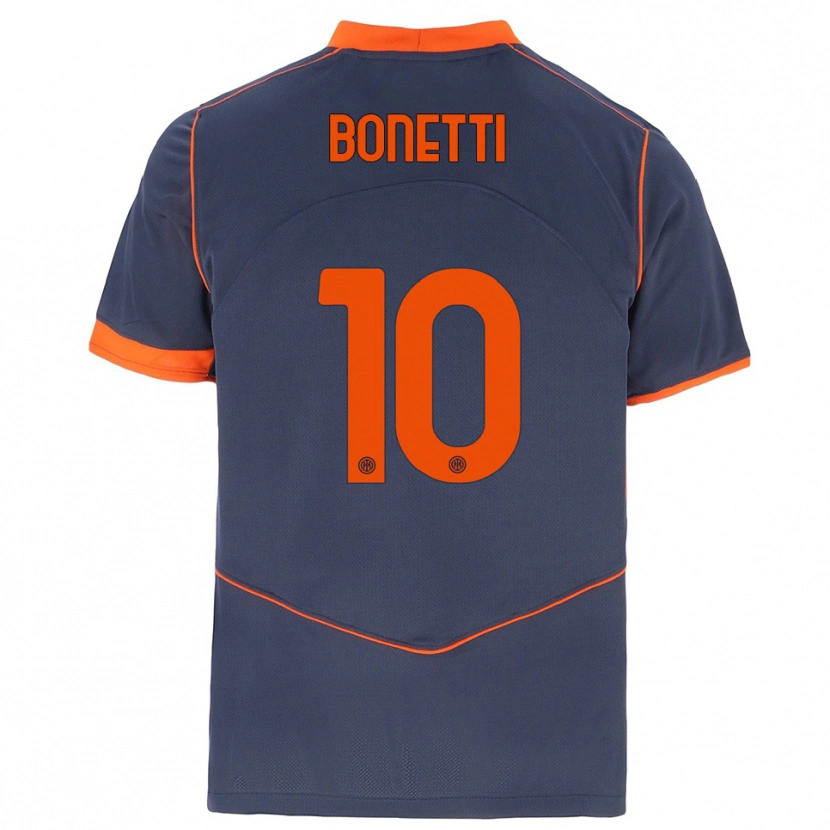 Danxen Niño Camiseta Tatiana Bonetti #10 Gris Naranja Equipación Tercera 2025/26 La Camisa México
