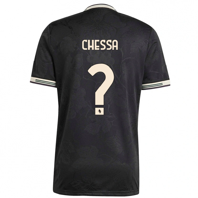 Danxen Niño Camiseta Stefano Chessa #0 Negro Blanco Verde Equipación Tercera 2025/26 La Camisa México