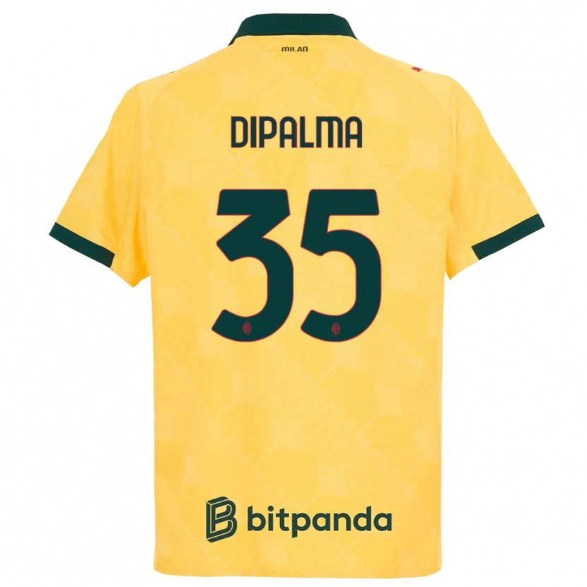 Danxen Niño Camiseta Matteo Dipalma #35 Amarillo Negro Equipación Tercera 2025/26 La Camisa México
