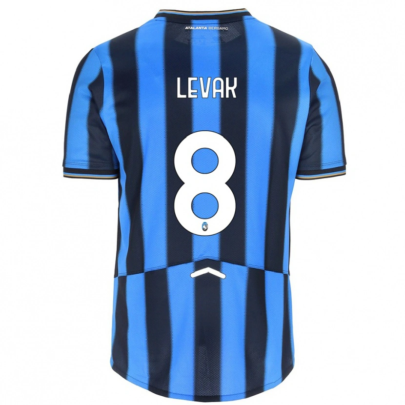 Danxen Hombre Camiseta Sergej Levak #8 Azul Cielo Negro 1ª Equipación 2025/26 La Camisa México