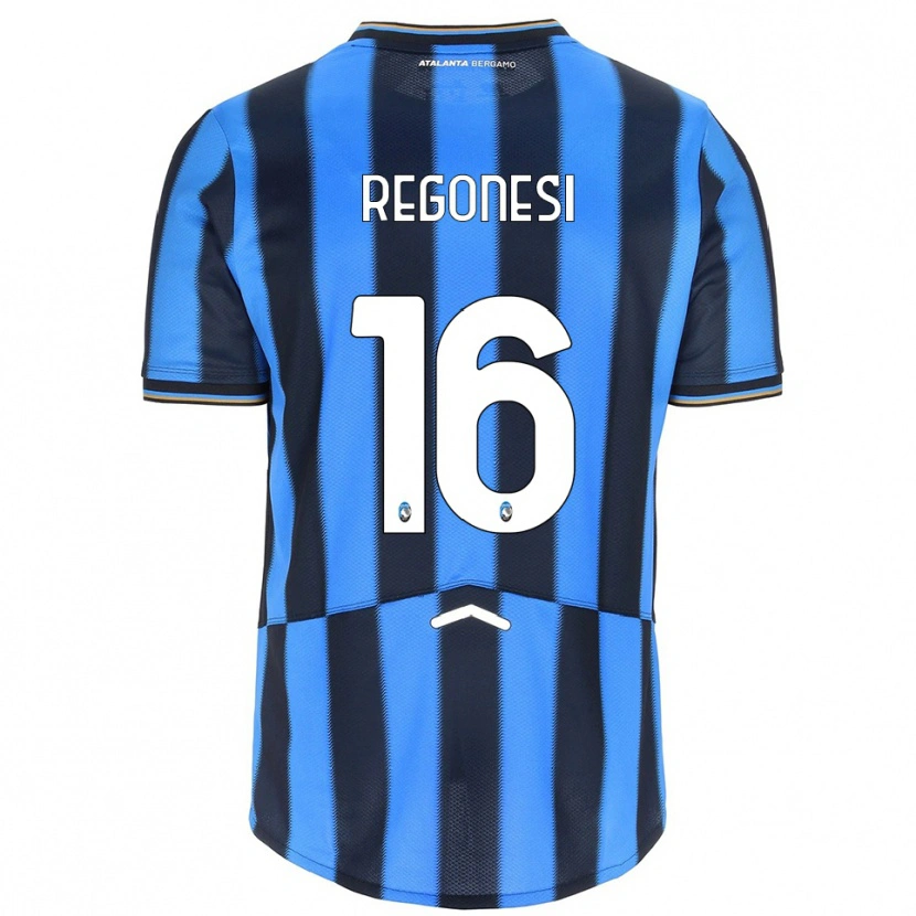 Danxen Hombre Camiseta Nicolò Regonesi #16 Azul Cielo Negro 1ª Equipación 2025/26 La Camisa México