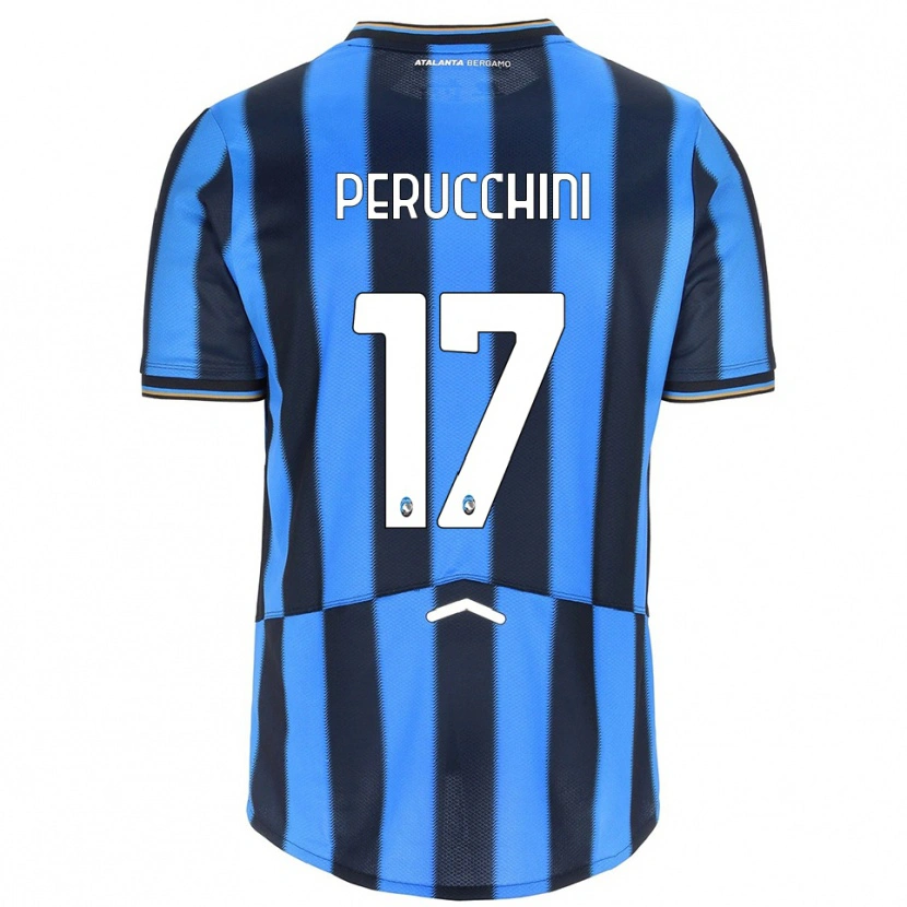 Danxen Hombre Camiseta Simone Perucchini #17 Azul Cielo Negro 1ª Equipación 2025/26 La Camisa México