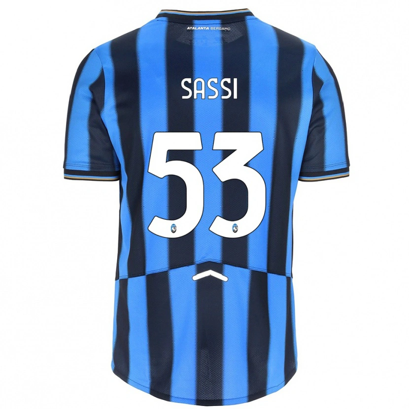 Danxen Hombre Camiseta Jacopo Sassi #53 Azul Cielo Negro 1ª Equipación 2025/26 La Camisa México