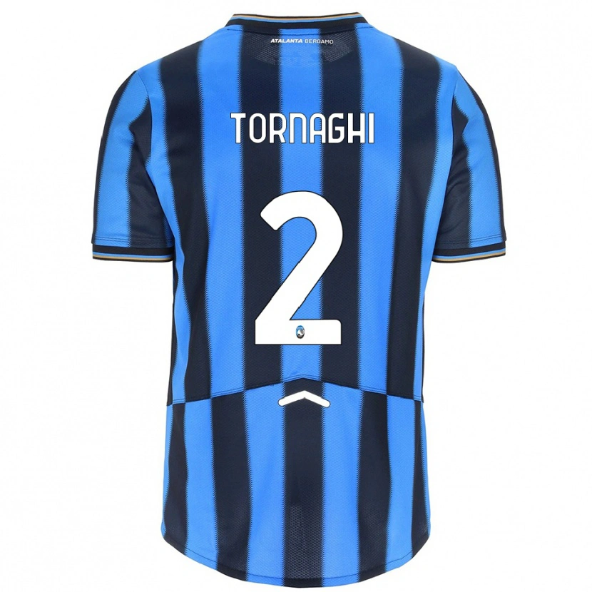 Danxen Hombre Camiseta Pietro Tornaghi #2 Azul Cielo Negro 1ª Equipación 2025/26 La Camisa México
