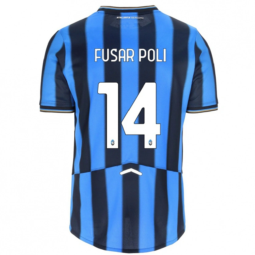 Danxen Hombre Camiseta Giulia Fusar Poli #14 Azul Cielo Negro 1ª Equipación 2025/26 La Camisa México