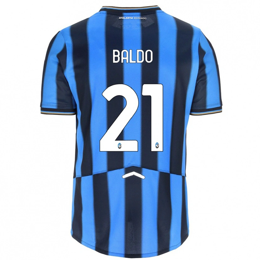 Danxen Hombre Camiseta Nicolò Baldo #21 Azul Cielo Negro 1ª Equipación 2025/26 La Camisa México