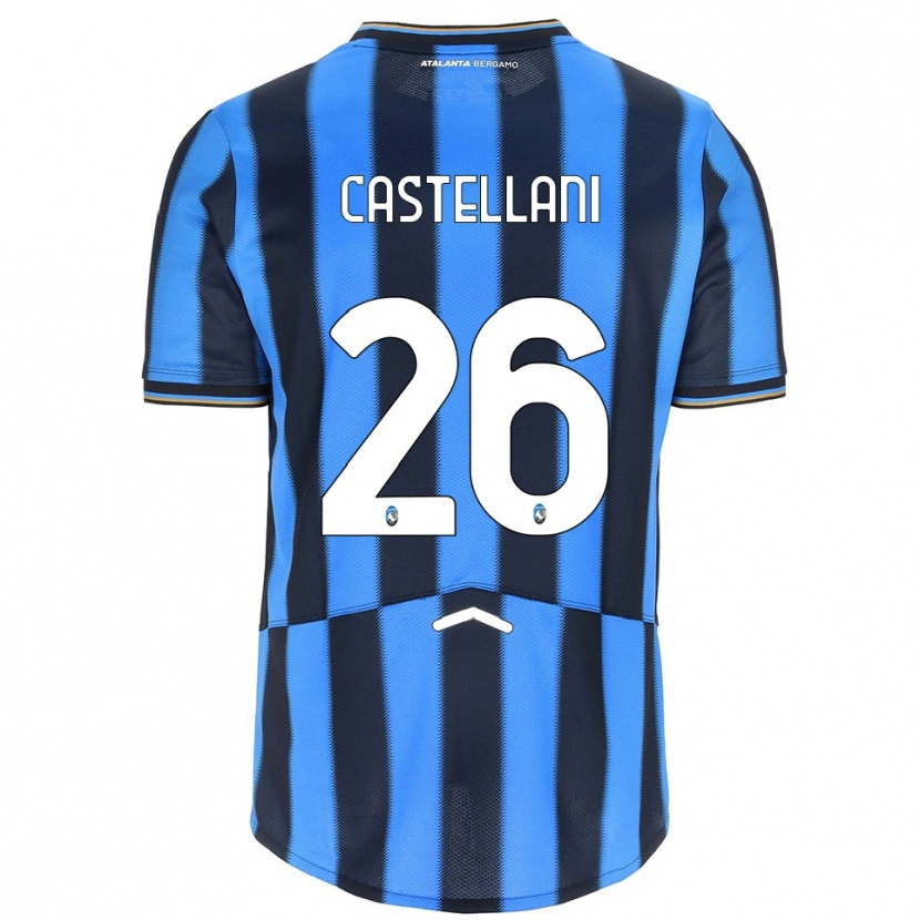 Danxen Hombre Camiseta Eleonora Castellani #26 Azul Cielo Negro 1ª Equipación 2025/26 La Camisa México