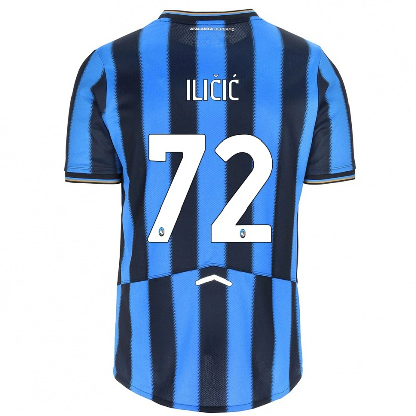 Danxen Hombre Camiseta Josip Ilicic #72 Azul Cielo Negro 1ª Equipación 2025/26 La Camisa México