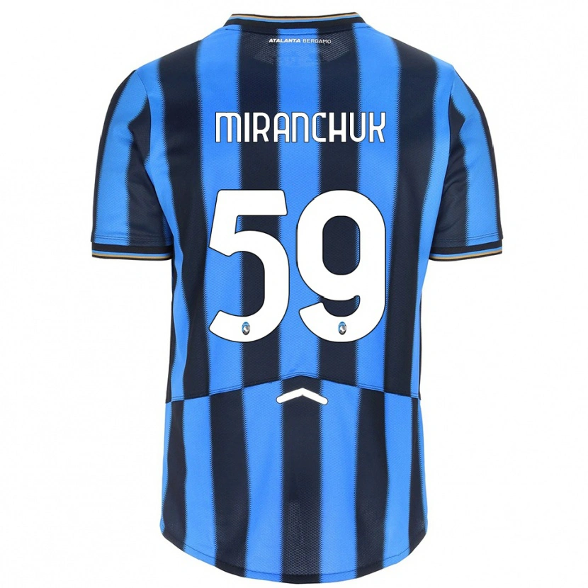 Danxen Hombre Camiseta Aleksey Miranchuk #59 Azul Cielo Negro 1ª Equipación 2025/26 La Camisa México