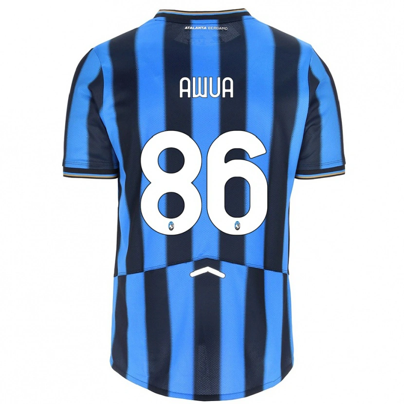 Danxen Hombre Camiseta Theophilus Awua #86 Azul Cielo Negro 1ª Equipación 2025/26 La Camisa México