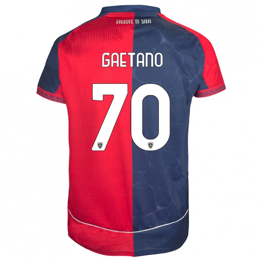Danxen Hombre Camiseta Gianluca Gaetano #70 Rojo Marino 1ª Equipación 2025/26 La Camisa México