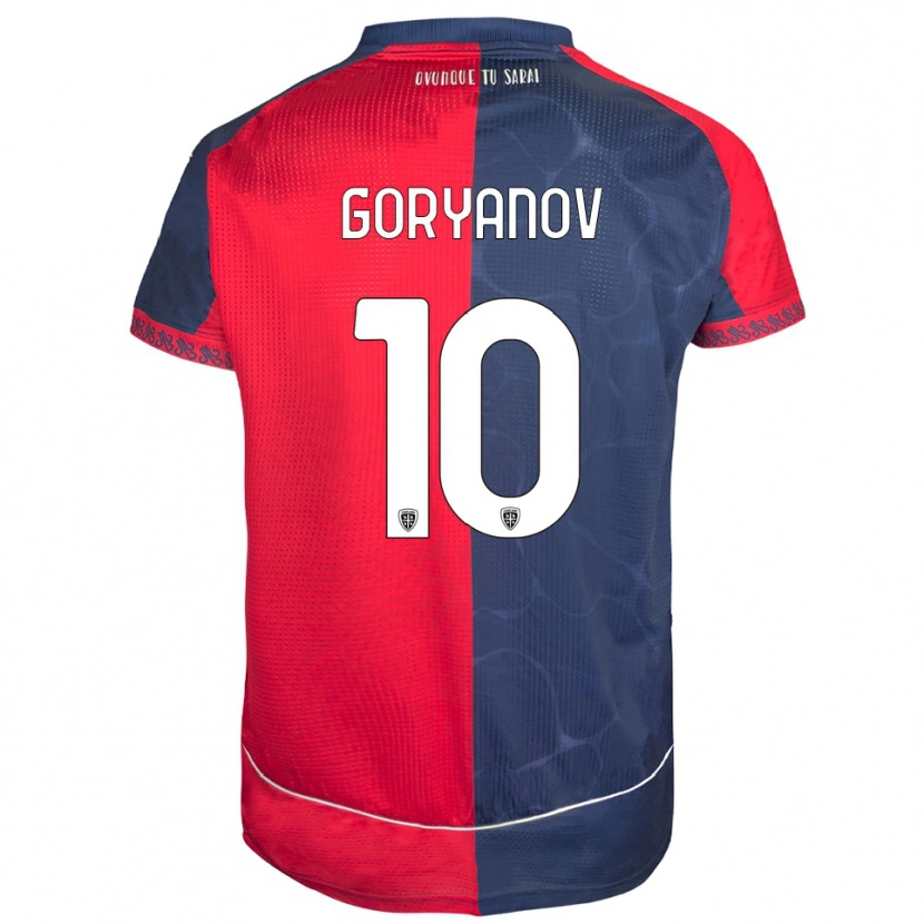 Danxen Hombre Camiseta Kristiyan Goryanov #10 Rojo Marino 1ª Equipación 2025/26 La Camisa México